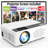 Mini Projector, Upgraded Bluetooth Projector With Screen, 1080P Full HD Portable Projector, Movie Projector Compatible With TV Stick Smartphone/HDMI/USB, Indoor & Outdoor Use