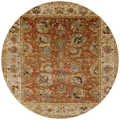 Tapis oriental jaune / brun Arakel