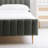 Velvet Upholstered Platform Bed Set With Bedside Panel Nightstand, No Box Spring Needed-326599744-326599747-326398833