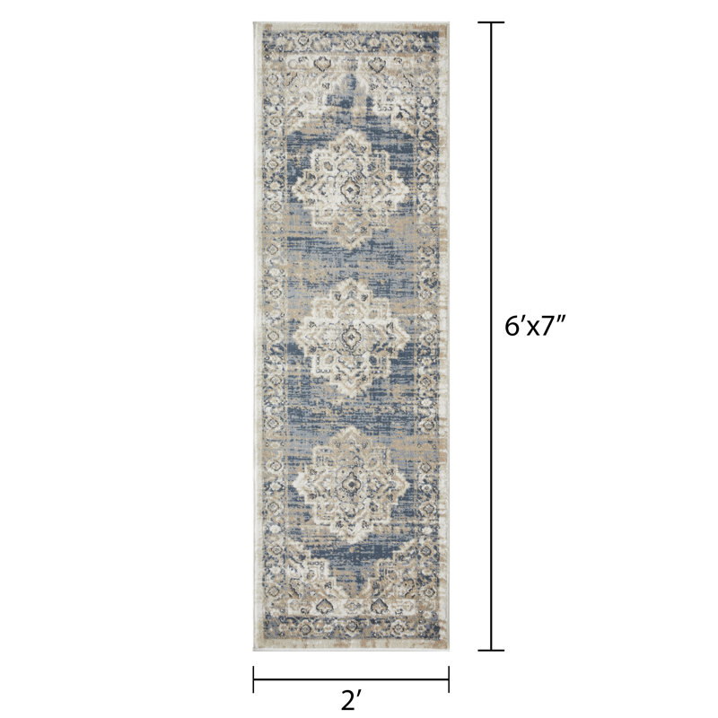 Aldor Oriental Indoor Rug, Runner 2' x 6'7"