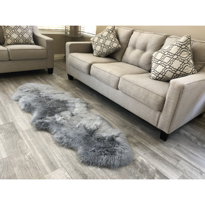Tapis gris clair Whipkey Luxurious