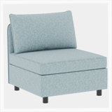 Armless Seat for Modular Sectional Sofa with Storage for Living Room