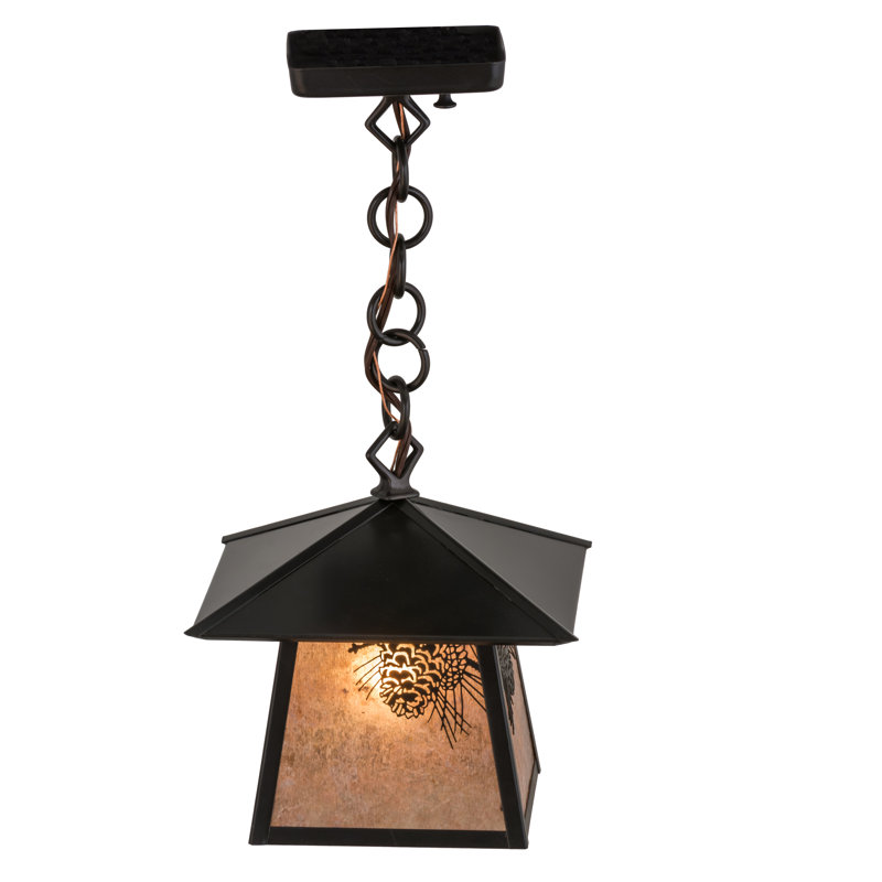 1 - Light Pendant, 17" H x 11.75" W x 8.25" D