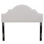 Tête de lit tapissier de grande taille, tête de lit en bois massif avec pieds en métal durables, tête de lit à hauteur réglable avec garniture cloutée dans la chambre à coucher-255246311