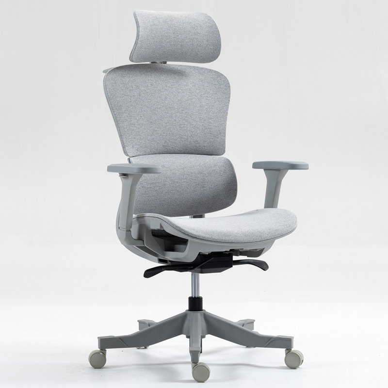 Chaise de bureau en filet à haut dossier 8 365hp - Gr avec rotation à 360 °, 4d, peu encombrante pour le travail de bureau 3 angles réglables, pivotante, assise longue durée confortable