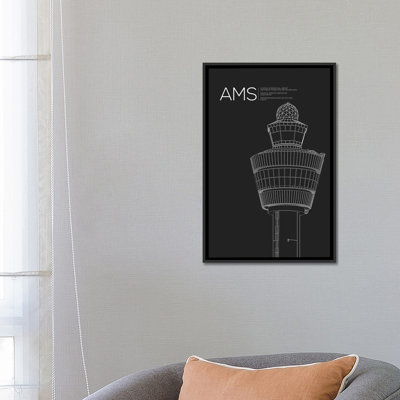 « ams tour, schiphol international airport » par 08, reproduction d’impression sur toile