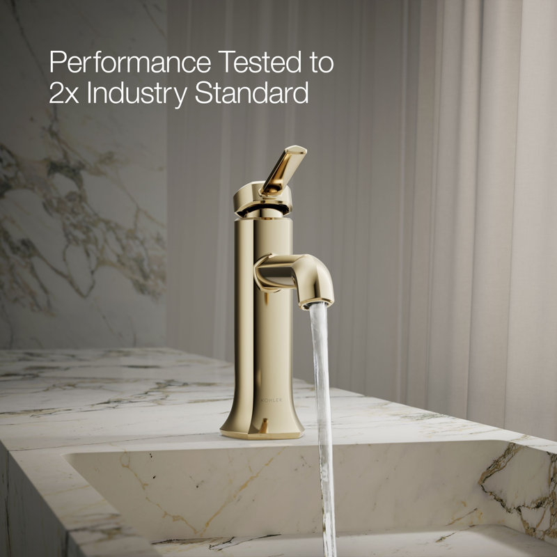 Occasion Single-Handle Sink Vessel Sink Bathroom Faucet with Drain Assembly, Vibrant French Gold