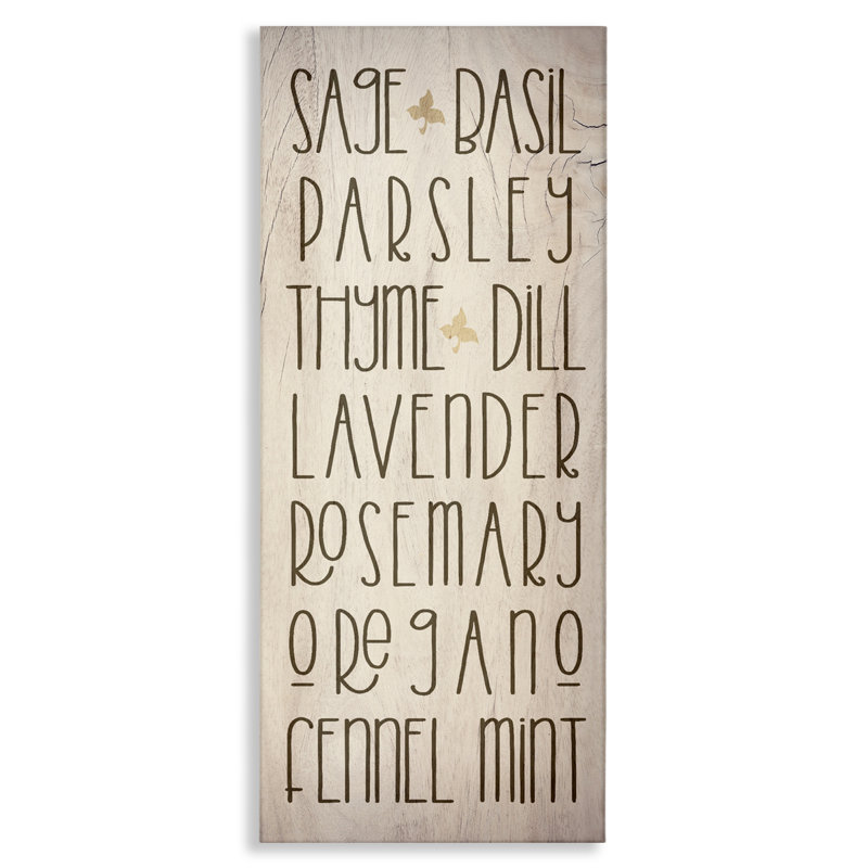 Toile de cuisine avec jardin, conception par Lil 'Rue, H 24 po x l 10 po