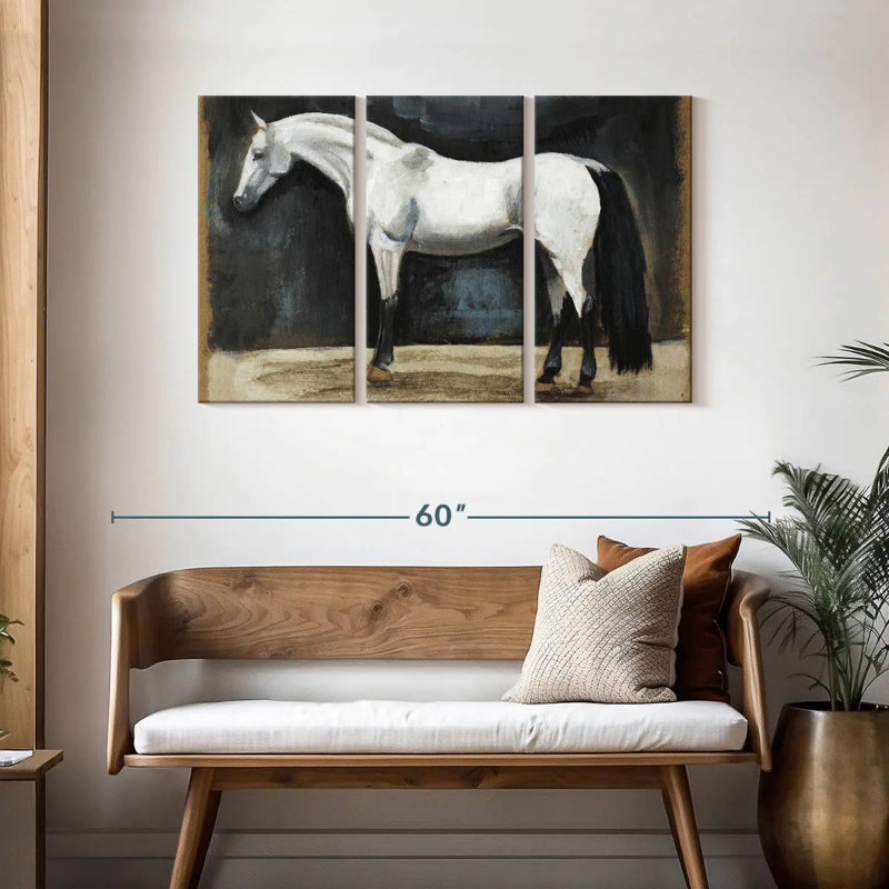 Brampt Equestrian Studies II, 28" H x 45" W
