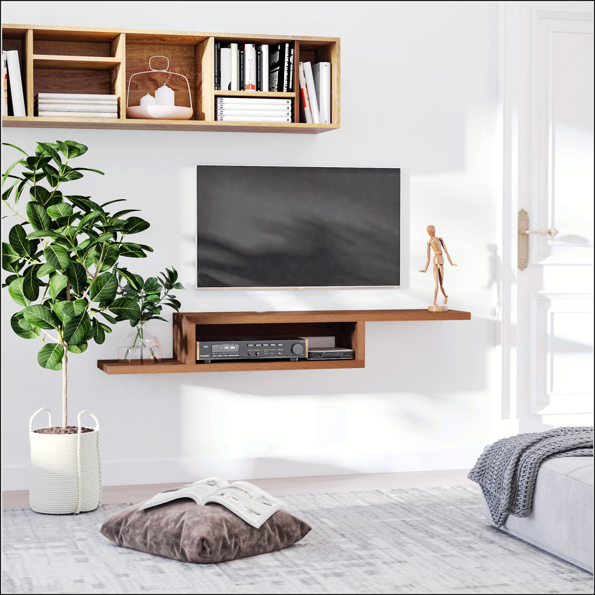 Curated visual reference: Picture Idea: Millwood Pines Wall Mounted Media Console