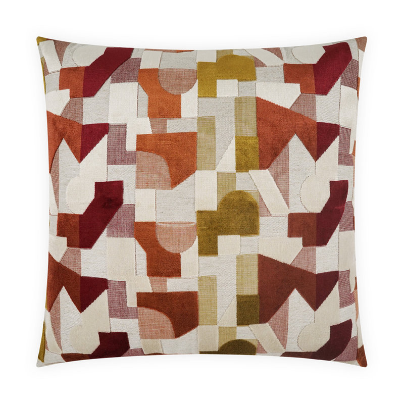 Coussin Hutch, Grenat, Carré 22 po