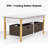 41.3" W Lift Top Coffee Table with 2 Foldable Rattan Baskets, Locking Wheels Options-449461396