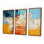 «Southern Sens sensibilité», bleu, jaune, orange, ensemble d'art mural abstrait-2113631945-2113631947