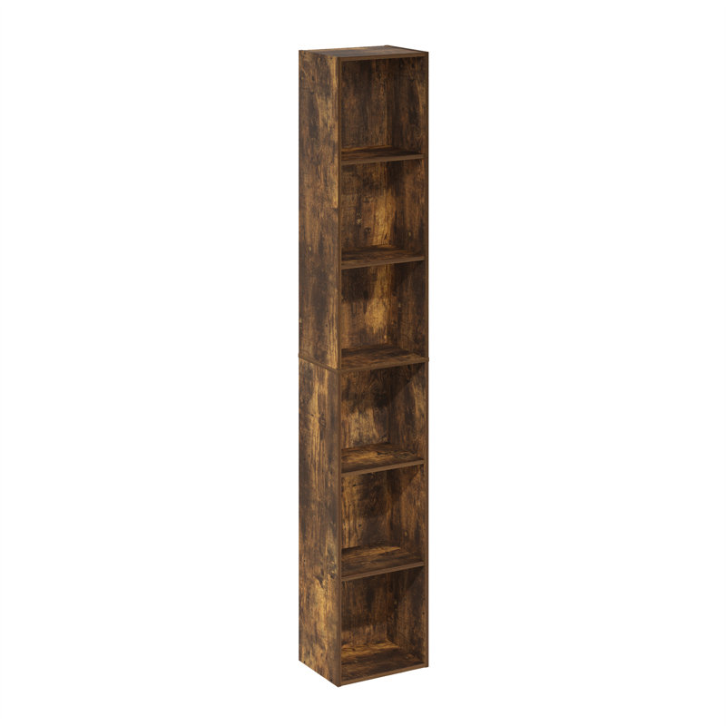 Wrought Studio? Chontel 6-Tier Open Shelf Bookcase, Amber Pine
