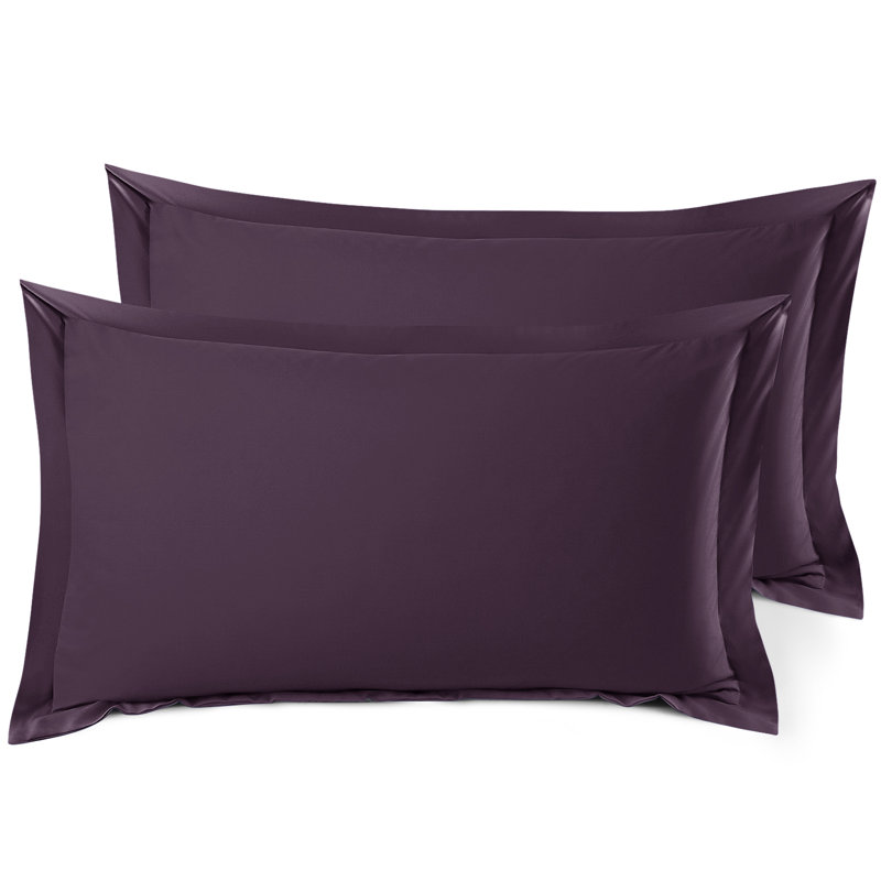 Taie décorative 100% polyester , Aubergine, 20 po x 26 po