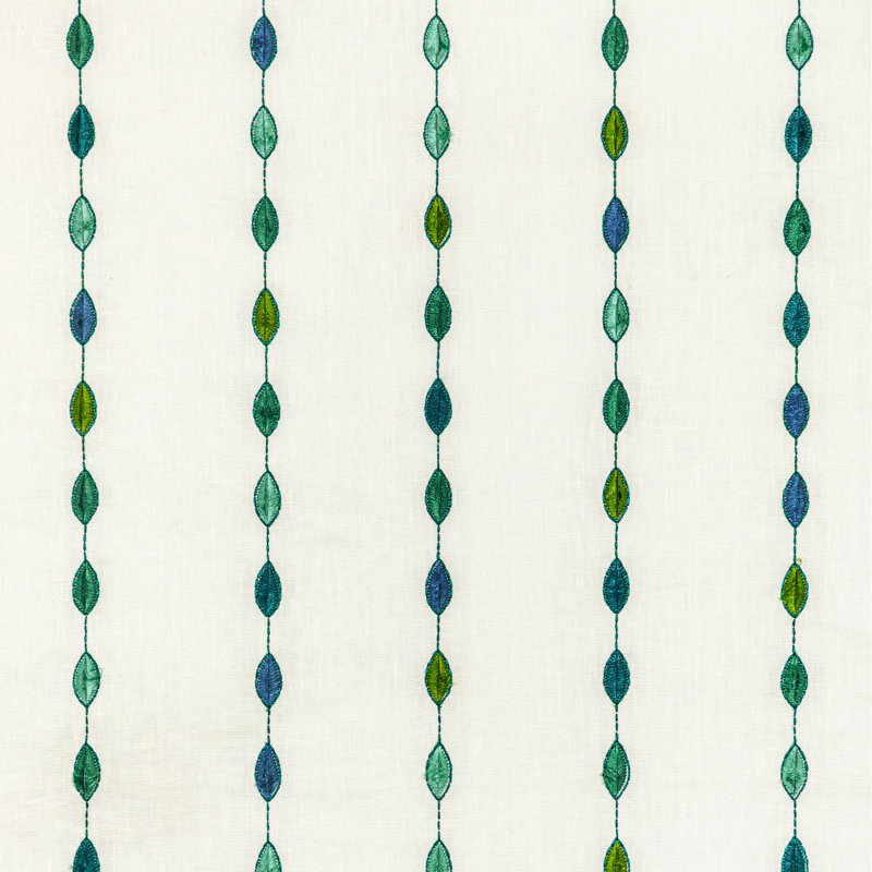 Gem Hoopla Fabric, Green/Blue 