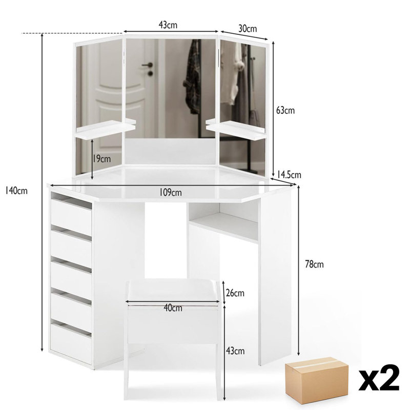Dressing Table with Mirror