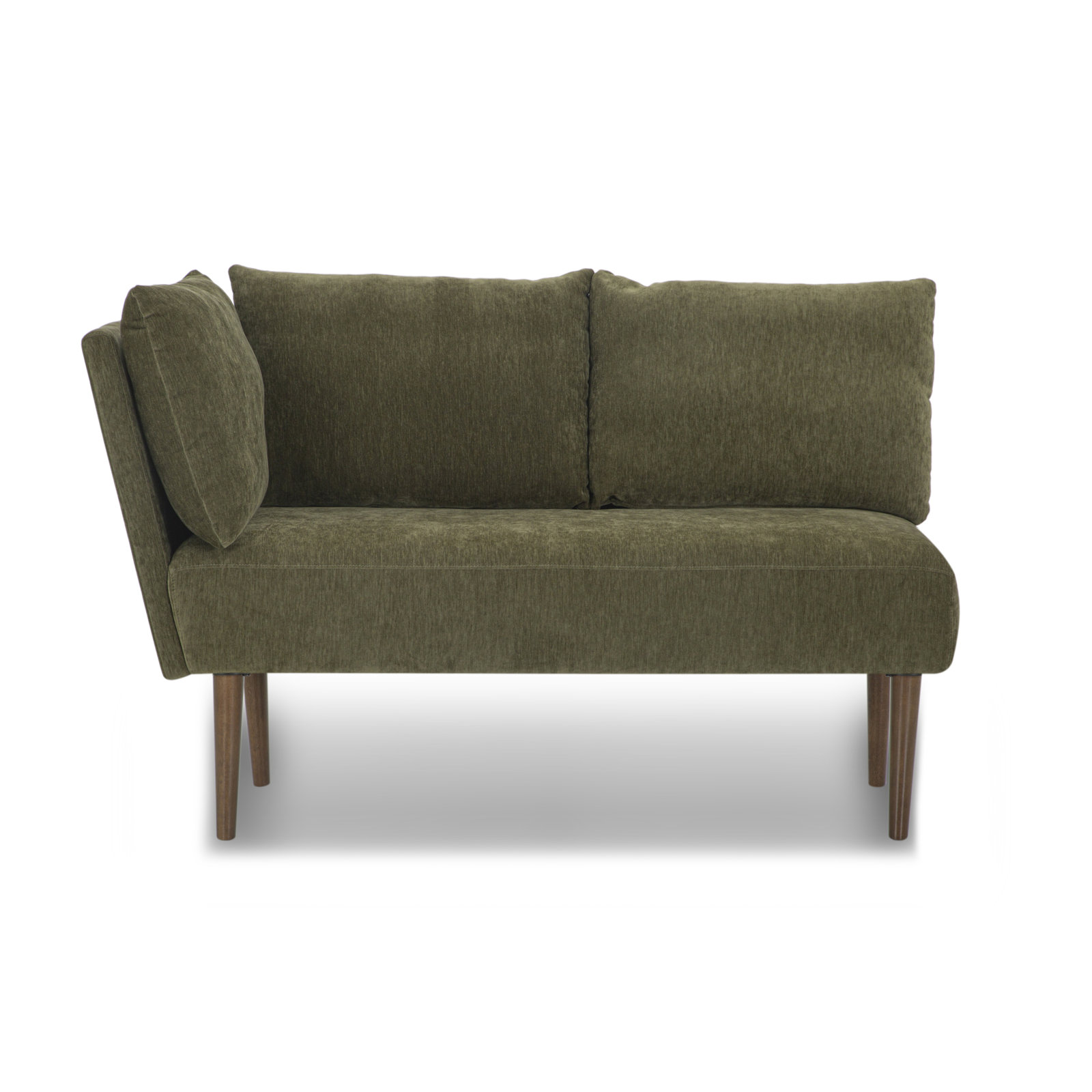 Nalaya 52.76 " Bench, Olive Green Performance Chenille