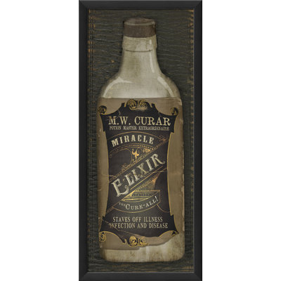 Affiche rétro encadrée elixir miracle