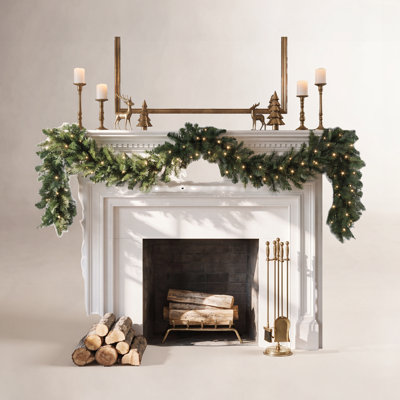 Surrey 108'' in. Lighted Faux Pine Garland