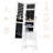 Jewelry Armoire with Frameless Full-Length Mirror, Wall-Mounted or Standing Lockable Storage with LED Lights