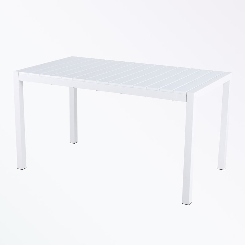 Rectangle dining table with metal legs