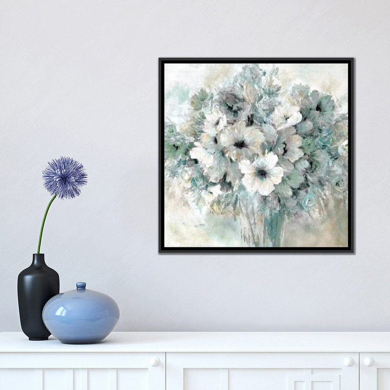« envoyé avec l’amour » par carol robinson-print, H 18 po x l 18 po x P 1,5 po, Toile avec cadre noir