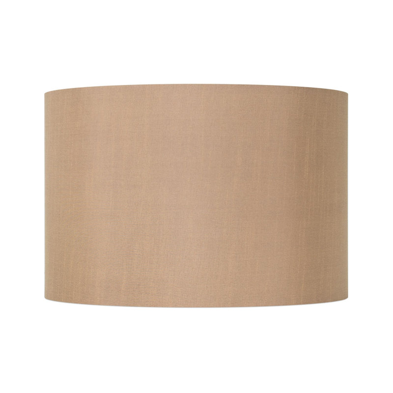Abat-jour tambour en polyester 10 po (araignée), Crème, H 10 po x l 16 po x P 16 po