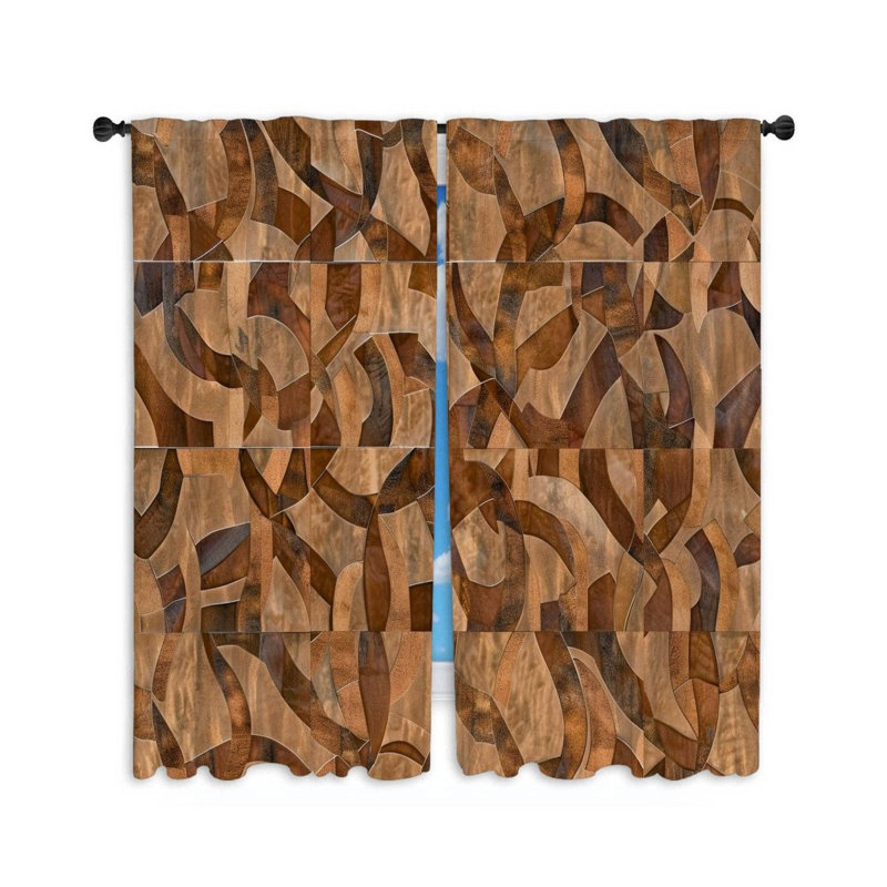 Paire de rideaux obscurcissant en polyester Ehitan, L 40 po x L 63 po