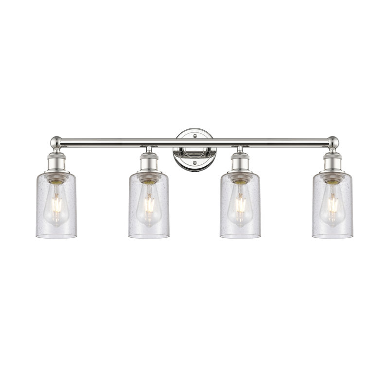 Caldello 4 - Light Dimmable Vanity Light, Polished Nickel, Seedy