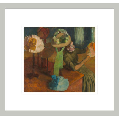 La boutique de chapellerie par Edgar Degas - Impression sur toile