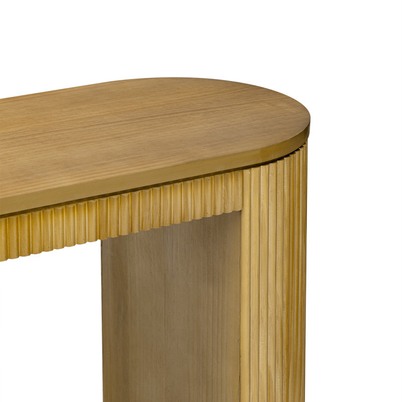 Console Curved Design, Naturel