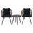 3 - Piece Seating Group With Glass Top Table-486731123-486731120