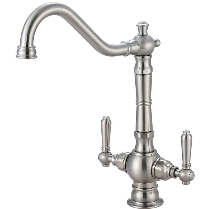 Central Brass Americana Kitchen Faucet, Brushed Nickel
