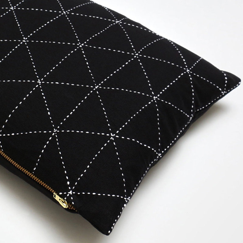 Graph Rectangular Pillow Cover & Insert, Charcoal
