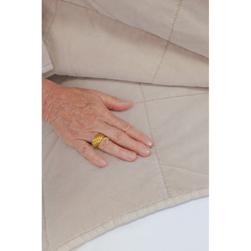 Amsterdam Velvet Coverlet, Queen Coverlet/Bedspread, Blush