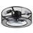 Hallas 18'' Flush Mount Ceiling Fan with Light Kit