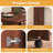 Multifunctional Folding Dining Table With Wall Mounted Sideboard And Storage Cabinet-1758683662