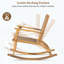 Ensemble de 2 chaises berçantes en bois d'acacia et en osier-387504130