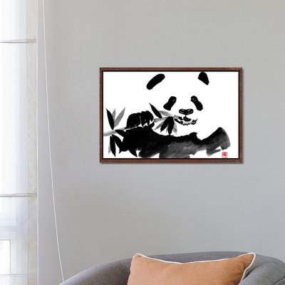 Eating Panda by Péchane - Print on Canvas