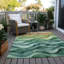 Tapis bleu sarcelle intérieur / extérieur lavable à la machine Christn ACN1242-109531264