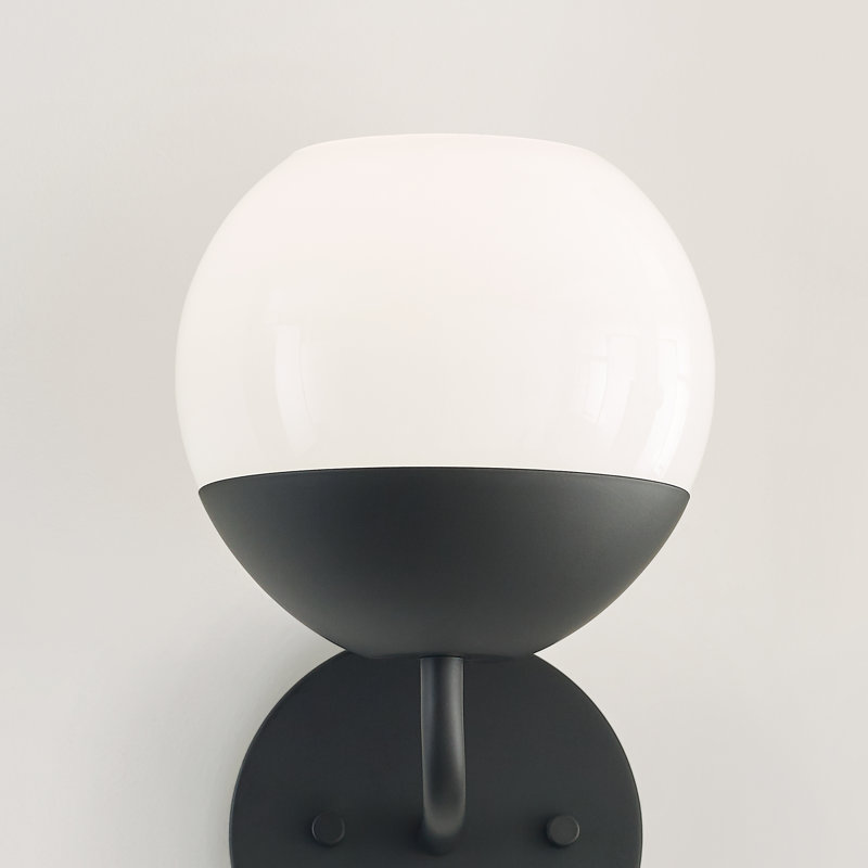 Alvin 1 - Light Armed Sconce, Midnight Black