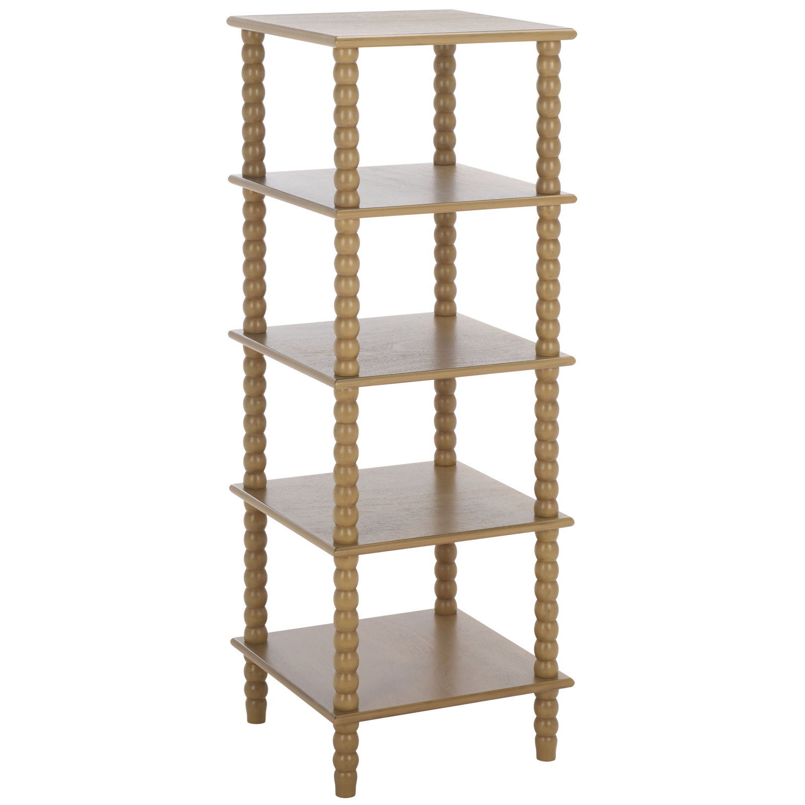 Netta 5 Tier Shelving Unit, Desert Brown