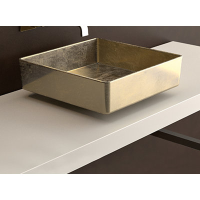15.7'' L Bathroom Sink