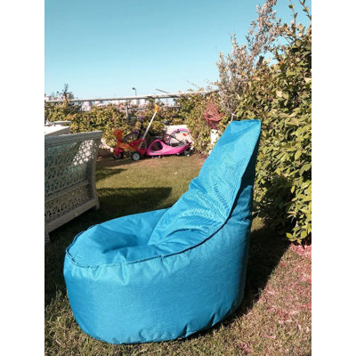 Premium Turquoise Bean Bag Chair, 23.6 x 27.6 x 11.8 inches | 100% Polyester with Waterproof Fabric | Filled with Recycled Styrofoam Beads for Comfort | Removable Zipped Cover | Ideal for Living Room & Kids' Rooms