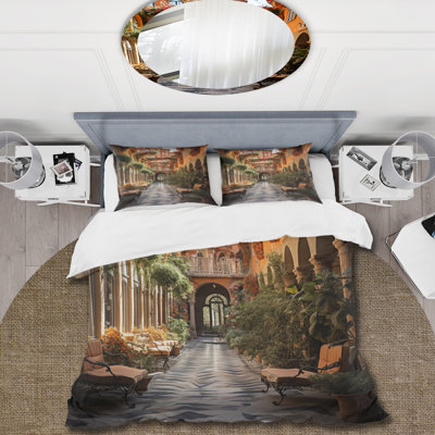 Ensemble de housse de couette en microfibre / polyester espagnol Hacienda Bedding