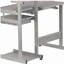 Bureau d'ordinateur complet, gris-1896454866