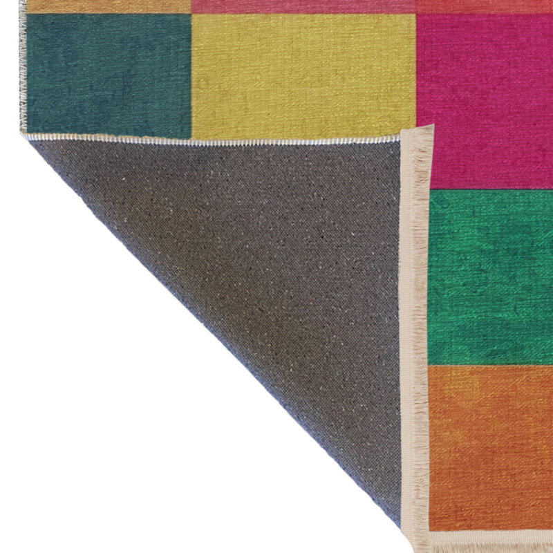 Tapis en polypropylène à motif écossais Senikka, Rectangle 4 pi 27 po x 6 pi 3 po