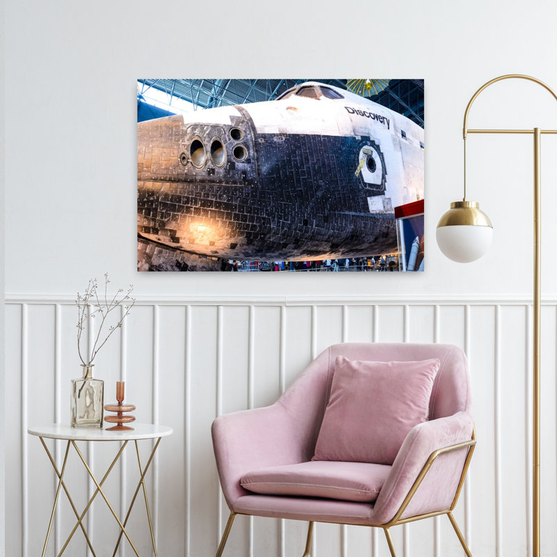 Space Shuttle Discovery on Display at Steven F. Udvar-Hazy Center Chantilly Fairfax County Virginia USA 1 Piece Wrapped Canvas Wall Art