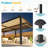 12' x 20' Outdoor Pergola with Adjustable Metal Louvers & Hidden Drainage, Weather Resistant Pergola with All Aluminum Frame for Backyard, Poolside-97239174-111448497